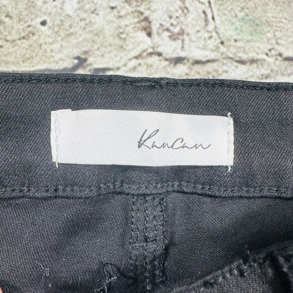KanCan Jeans Women’s Sz.7/27 Black Distressed Mid Rise Skinny Button-fly Pants - Picture 6 of 12